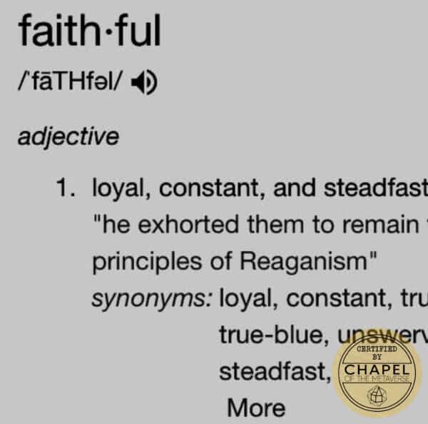 faithfulness declaration nft cotm stamped