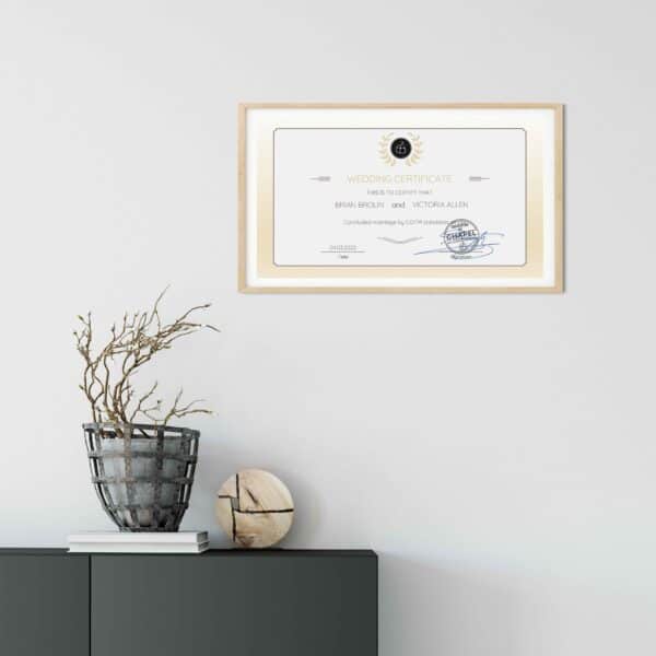 wedding certificate nft cotm