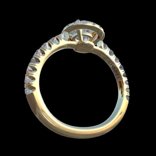 DESTINY NFT Engagement Ring gold back