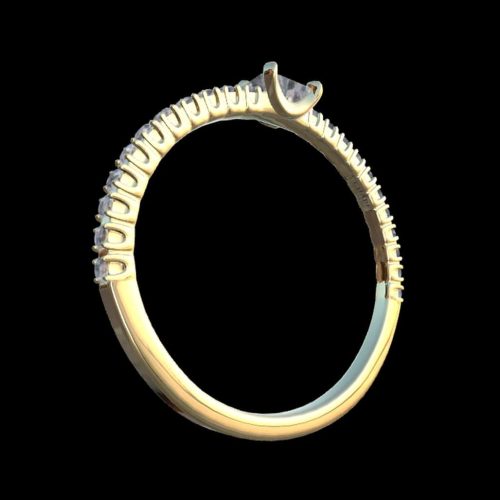 ETERNITY NFT Engagement Ring gold back mintage