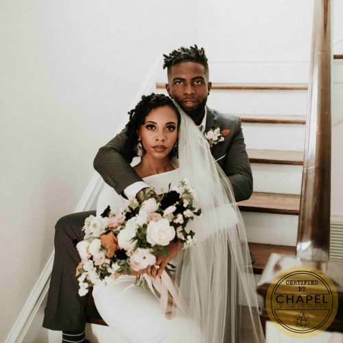 black couple wedding photo nft metaverse decentraland cotm